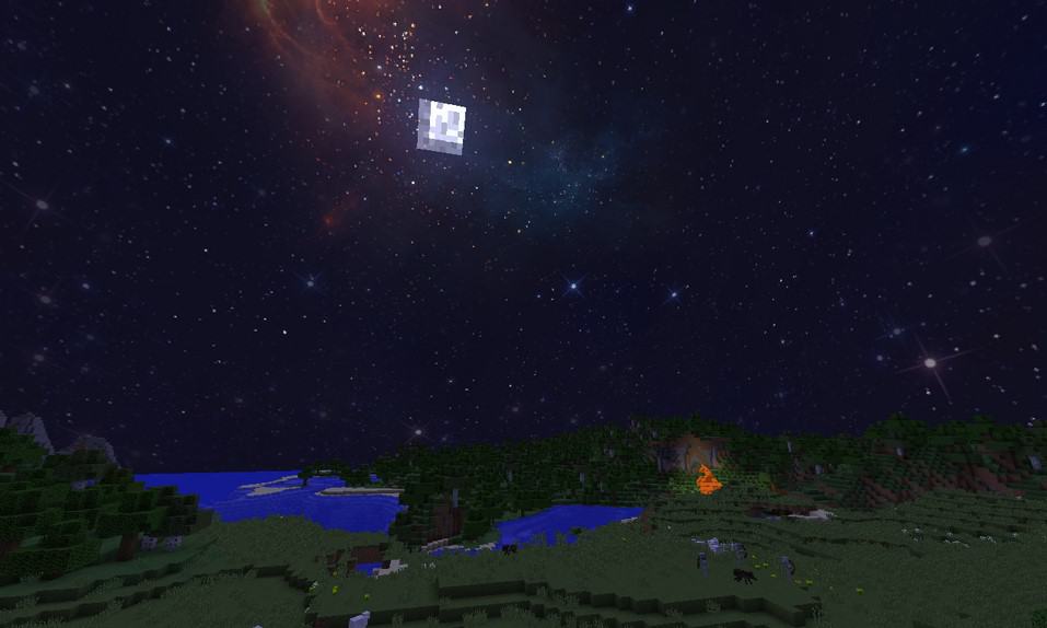 minecraft beautiful night sky texture pack