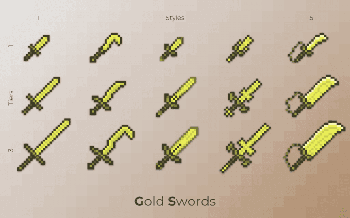 Minecraft Adventurer Swords Pack