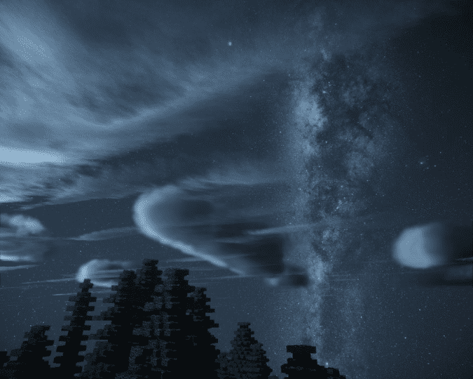 Milkyway Galaxy Night Sky Resource Pack 1.19 / 1.18