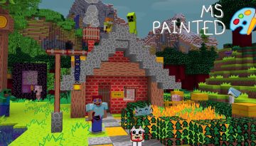 MS Paint Resource Pack 1.20 / 1.19