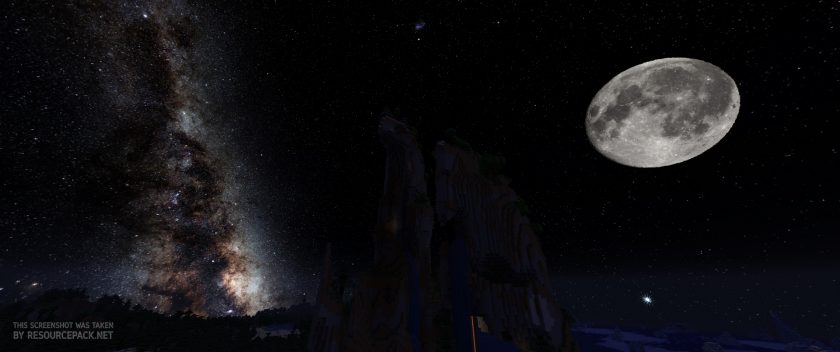 minecraft galaxy night sky texture pack