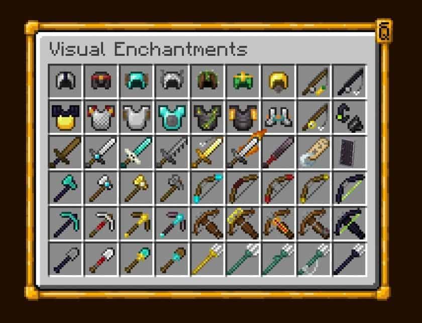 The texture pack name is: visual enchantments (it's not mine) : r/Minecraft