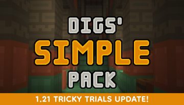 Digs’ Simple Resource Pack 1.21 / 1.20