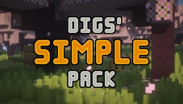 Digs’ Simple Resource Pack 1.20 / 1.19